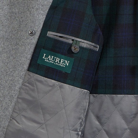 NWT Lauren Ralph Lauren Big Boys Pea Coat Grey - Picture 5 of 7